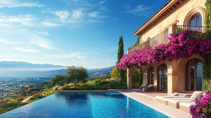 Luxury Villa with a Breathtaking View and a Pool