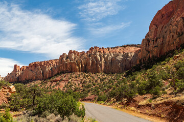 utah landscape at burr trail