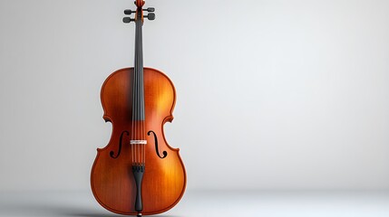 High-resolution close-up of a cello body, showcasing its beautiful wood texture and finish image