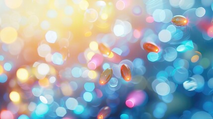 Background On A Medical Topic Pills Medicines Blurred Abstract Background