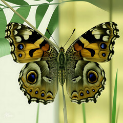 Obraz premium Photo butterfly’s stunning patterns and colors isolated on white