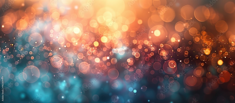 Poster Abstract Bokeh Background For Web Design