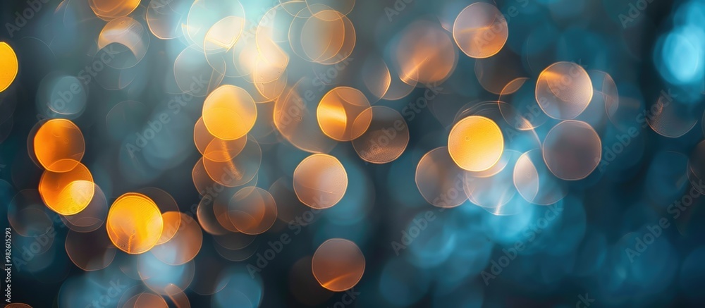 Poster abstract bokeh of light background