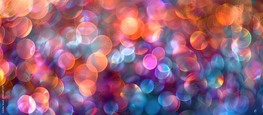 Poster beautiful multi colored round bokeh background