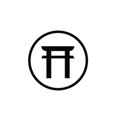 japan icon design illustration suitable to your business building temple  