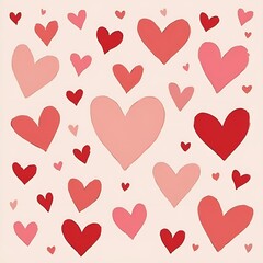 seamless pattern with hearts