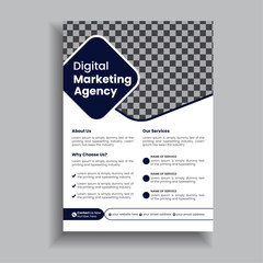 Professional Corporate Flyer Design Template, Vector And Business Template