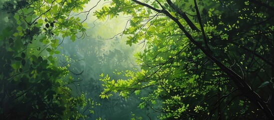 Fototapeta premium The Light Of Early Summer And The New Green Leaves
