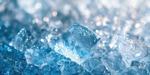 Obraz premium Detailed Close-Up of Sparkling Ice Crystals in Perfect Illumination