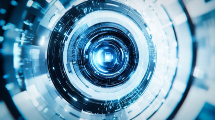 Abstract circular advanced technology device