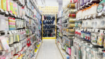 A softly blurred view of a department store section, perfect for use as a background or subtle backdrop.