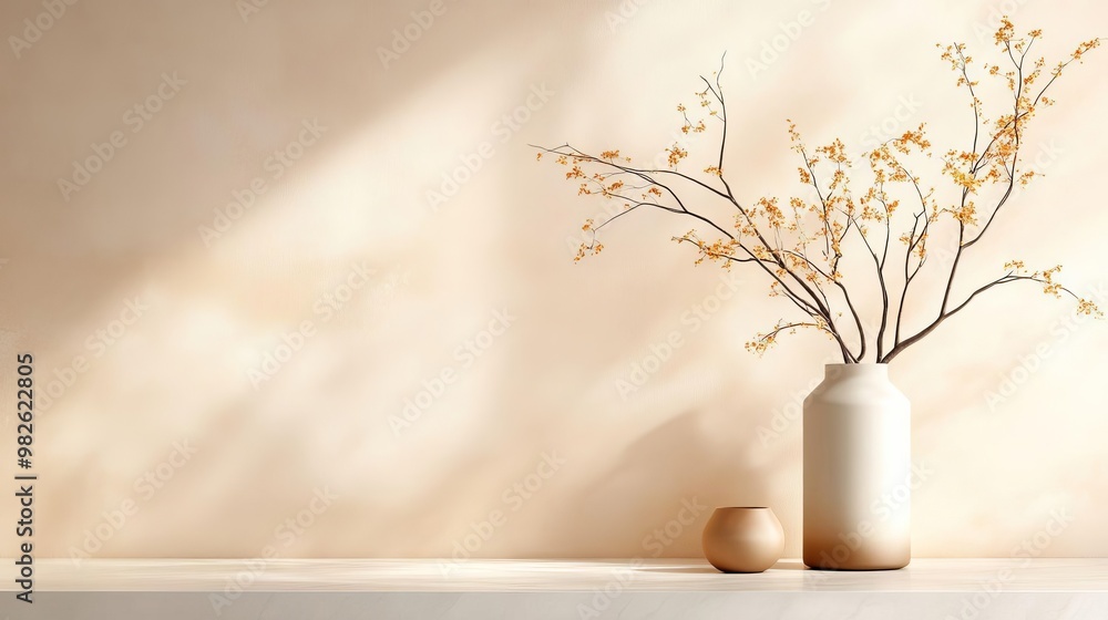 Poster Soft Transition from Light Beige to Warm Taupe with Fine Grainy Textures for Depth in a Subtle Elegant Background Perfect for Modern Design Projects