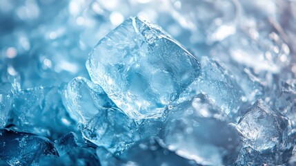 Obraz premium Detailed Close-Up of Sparkling Ice Crystals in Perfect Illumination