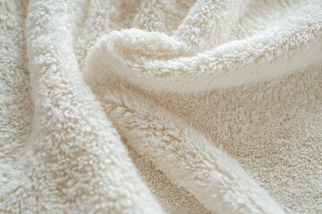 Closeup of soft fluffy towel for background 