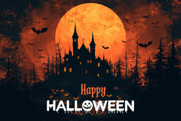 Editable file for a backdrop image with a Halloween theme 