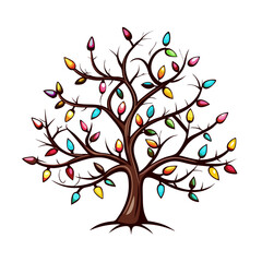 Obraz premium Tree with lights