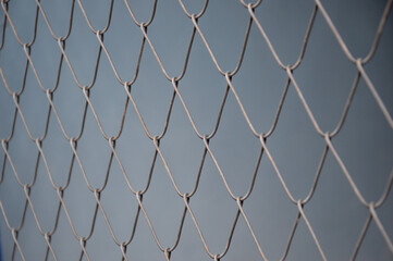 Fototapeta premium iron wire fence