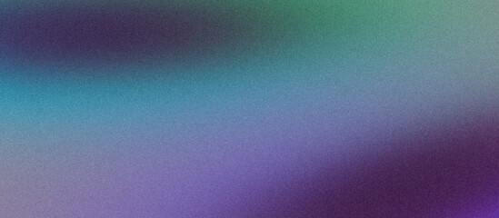 Vibrant grainy blue green purple color gradient long backdrop design background, vibrant poster noise texture banner, cover header backdrop design