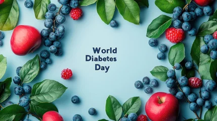 Crédence de cuisine Cuisine Health awareness: diabetes day, importance of prevention, management, and education, uniting communities worldwide to raise awareness about diabetes and promote healthier lifestyles  © Ирина Батюк