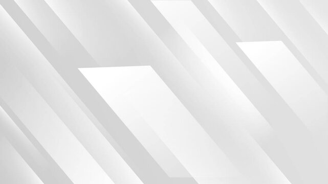 Animation abstract soft gray geometric concept on white background