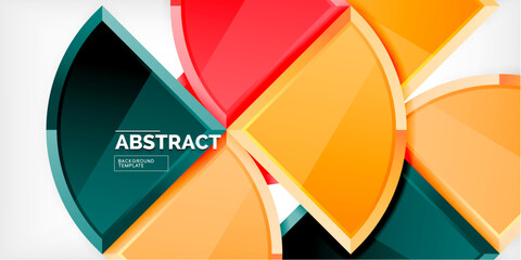 Triangle circles background. Vector Illustration For Wallpaper, Banner, Background, Card, Book Illustration, landing page