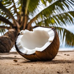 coconut on the beach