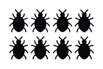 A set of Tick silhouette