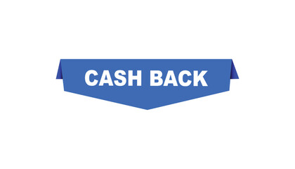 Cash back button web banner templates. Vector Illustration 
