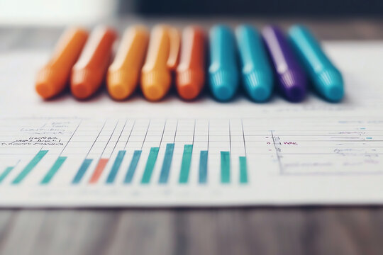 Closeup of a strategic plan on a desk with markers and notes, representing the evaluation phase of a comprehensive planning process