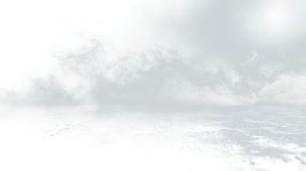 PNG Fog background ocean water.