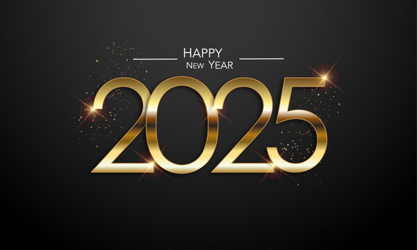 2025 Happy New Year Greeting Card