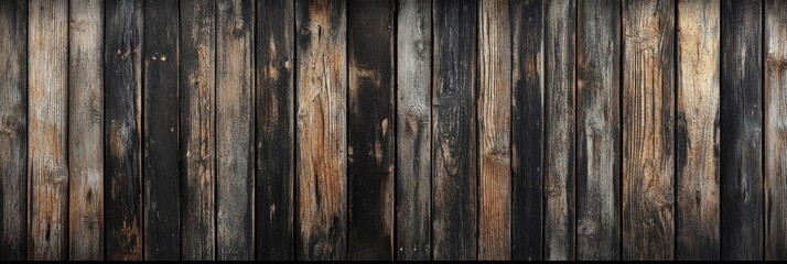 Rustic Weathered Wood Planks Texture Background