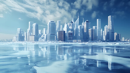 Obraz premium city skyline