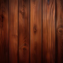 Obraz premium A textured wooden background in shades of brown, showcasing natural wood grain patterns with a smooth yet slightly weathered appearance. 
