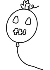 Halloween coloring cute 