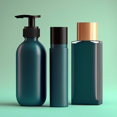 Package: Bottles for various types of cream or soap