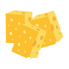 Simple Cheese Illustration