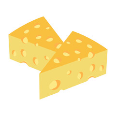 Simple Cheese Illustration