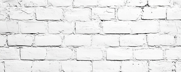 Fototapeta premium White Brick Wall Texture - Rustic Building Exterior Background
