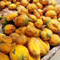 Papaya  on the market