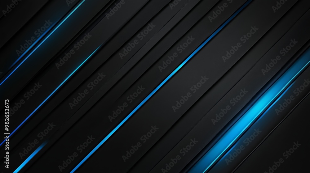 Poster striking contrast of dark and blue stripes creating a dynamic, modern abstract pattern in a digital 