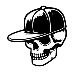 skull with hat