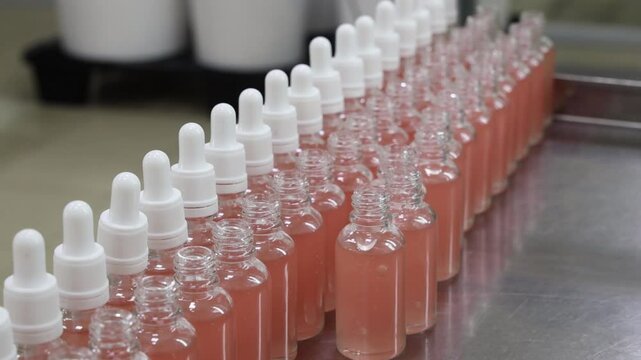 production and packaging of products at the perfume and cosmetics factory
