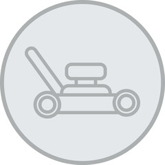 Lawnmower Vector Icon Design