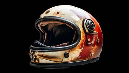 Retro motorcycle helmet