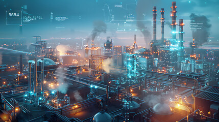 Fototapeta premium steampunk city