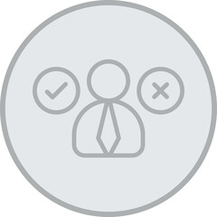 Decision Making Vector Icon Design