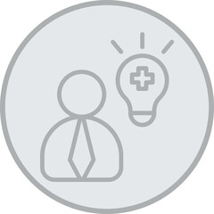 Positive Thinking Vector Icon Design