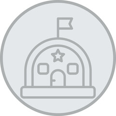 Military Base Vector Icon Design