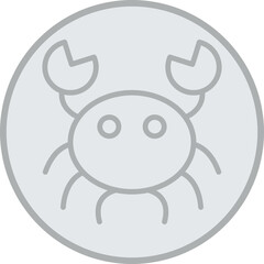 Crab Vector Icon Design